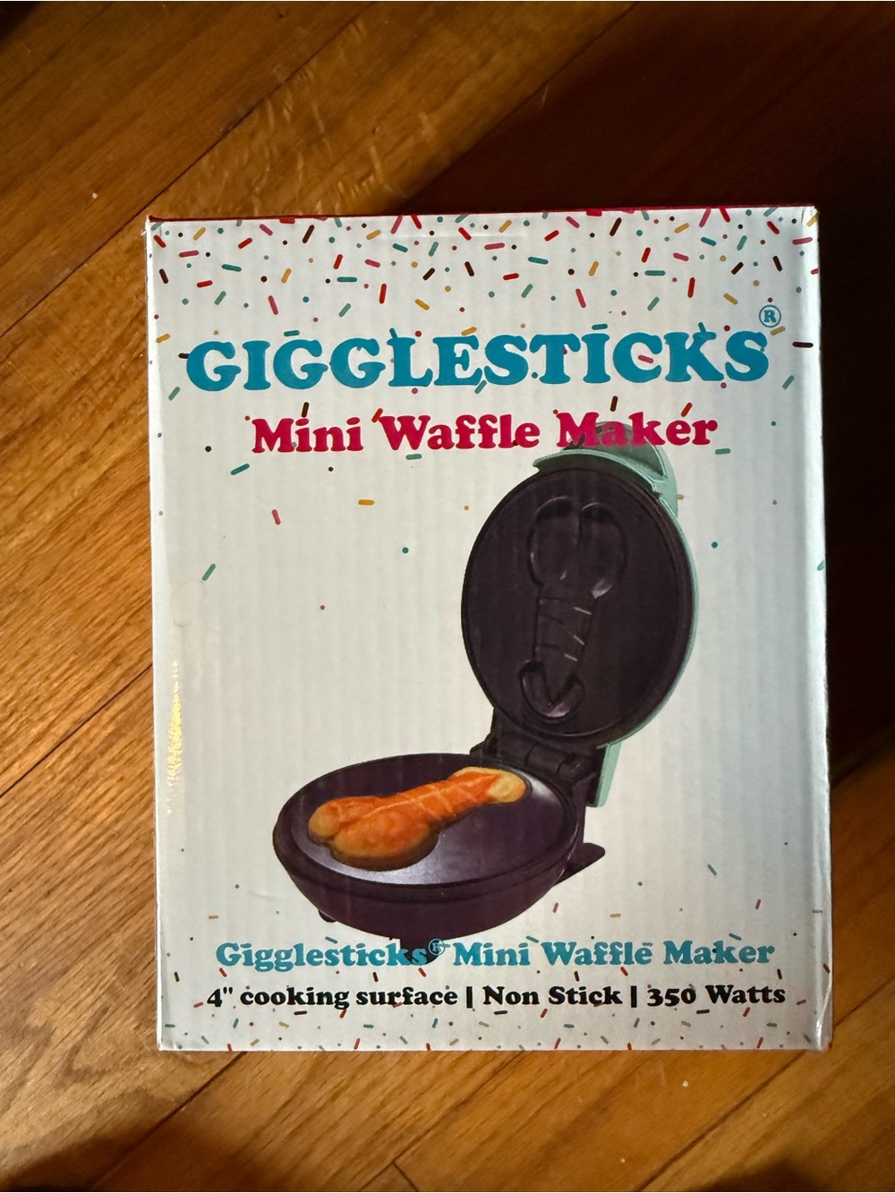 Gigglesticks Mini Waffle Maker in Teal